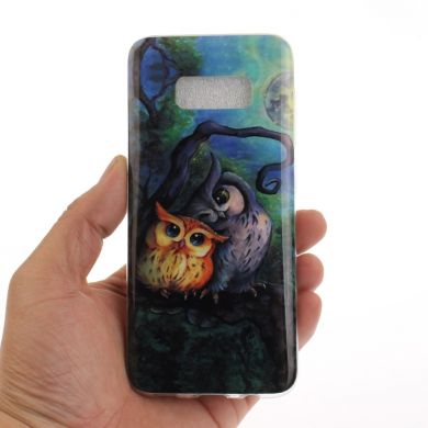 Силиконовый (TPU) чехол Deexe Life Style для Samsung Galaxy S8 (G950) - Owls Family