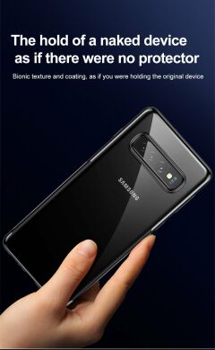 Силиконовый (TPU) чехол BASEUS Shining Series для Samsung Galaxy S10 (G973) - Blue