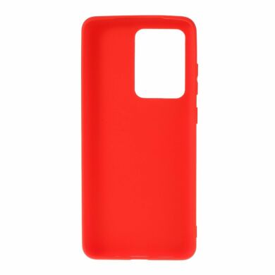 Силиконовый (TPU) чехол Deexe Matte Case для Samsung Galaxy S20 Ultra (G988) - Red