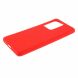 Силиконовый (TPU) чехол Deexe Matte Case для Samsung Galaxy S20 Ultra (G988) - Red. Фото 4 из 5