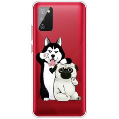 Силіконовий (TPU) чохол Deexe Pretty Glossy для Samsung Galaxy A02s (A025) - Dogs