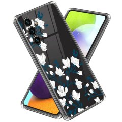 Силіконовий (TPU) чохол Deexe Pretty Glossy для Samsung Galaxy A54 (A546) - Magnolias