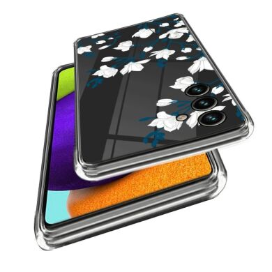 Силиконовый (TPU) чехол Deexe Pretty Glossy для Samsung Galaxy A54 (A546) - Magnolias