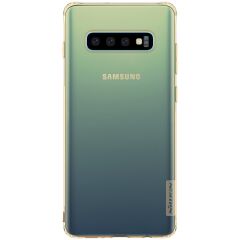 Силіконовий (TPU) чохол NILLKIN Nature для Samsung Galaxy S10 - Gold