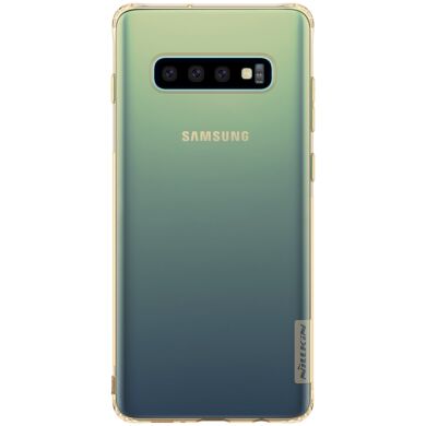 Силіконовий (TPU) чохол NILLKIN Nature для Samsung Galaxy S10 - Gold