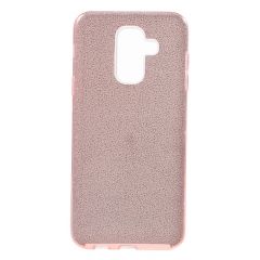 Силиконовый (TPU) чехол UniCase Glitter Cover для Samsung Galaxy J8 2018 (J810) - Pink
