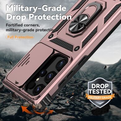Защитный чехол Deexe Armor Shield для Samsung Galaxy S24 Ultra (S928) - Blue