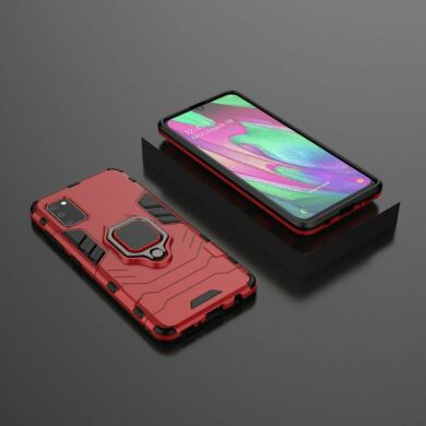 Защитный чехол Deexe Hybrid Case для Samsung Galaxy A41 (A415) - Red