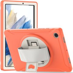 Защитный чехол Deexe Rotation Hybrid для Samsung Galaxy Tab A8 10.5 (X200/205) - Coral Orange