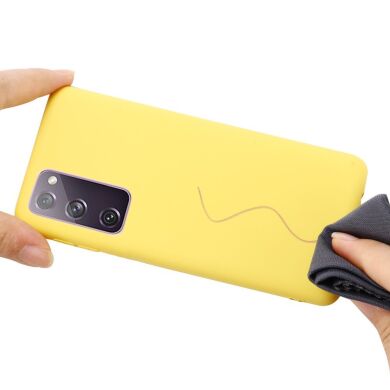 Защитный чехол Deexe Silicone Case для Samsung Galaxy S20 FE (G780) - Yellow