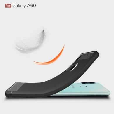 Защитный чехол UniCase Carbon для Samsung Galaxy A60 (A605) - Black