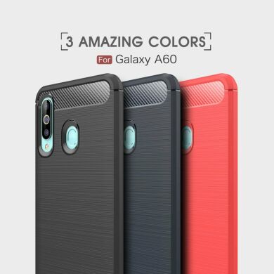 Защитный чехол UniCase Carbon для Samsung Galaxy A60 (A605) - Red
