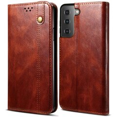 Захисний чохол UniCase Leather Wallet для Samsung Galaxy S21 (G991) - Red