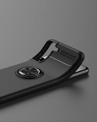 Защитный чехол UniCase Magnetic Ring для Samsung Galaxy S21 - Black / Red