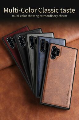 Защитный чехол X-LEVEL Leather Back Cover для Samsung Galaxy Note 10+ (N975) - Brown