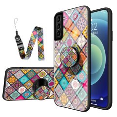 Защитный чехол Deexe Apex Case для Samsung Galaxy S21 Plus (G996) - Checkered Pattern