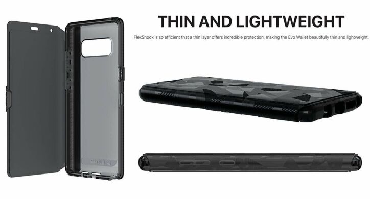 Защитный чехол Tech21 Evo Wallet для Samsung Galaxy Note 8 (N950) - Black