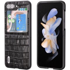 Защитный чехол ABEEL Croco Skin (FF) для Samsung Galaxy Flip 5 - Black