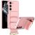 Защитный чехол GKK Leather Strap Cover для Samsung Galaxy S23 (S911) - Pink