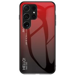 Захисний чохол Deexe Gradient Color для Samsung Galaxy S24 Ultra - Red / Black