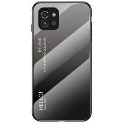 Защитный чехол Deexe Gradient Color для Samsung Galaxy A03 (A035) - Black / Grey