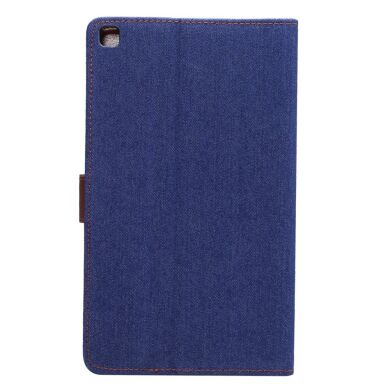 Чехол Deexe Jeans Style для Samsung Galaxy Tab A7 Lite (T220/T225) - Dark Blue