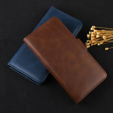 Чехол Deexe Pocket Wallet для Samsung Galaxy A01 (A015) - Dark Brown