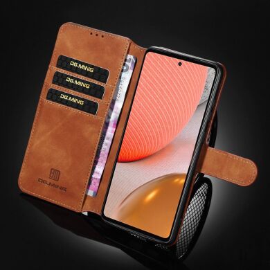 Чехол DG.MING Retro Style для Samsung Galaxy A72 (А725) - Brown
