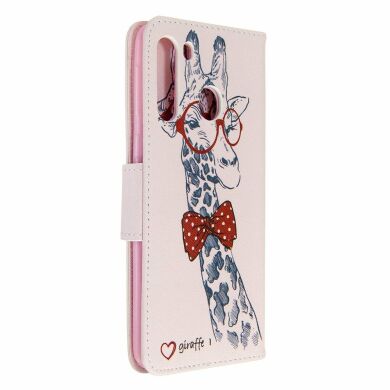 Чехол-книжка Deexe Color Wallet для Samsung Galaxy A21 (A215) - Giraffe