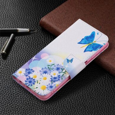 Чехол-книжка Deexe Color Wallet для Samsung Galaxy A22 (A225) / M22 (M225) - Butterfly and Flower