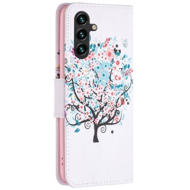Чехол-книжка Deexe Color Wallet для Samsung Galaxy A35 (A356) - Flower Tree