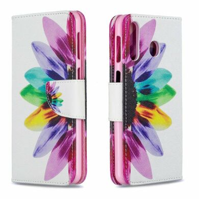 Чехол-книжка Deexe Color Wallet для Samsung Galaxy M30 (M305) / A40s (A407) - Petals Pattern