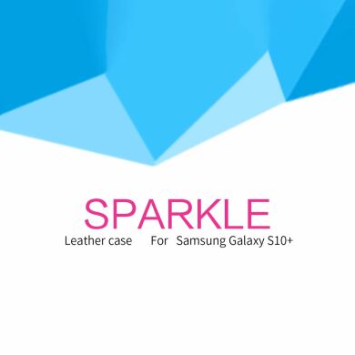 Чехол-книжка NILLKIN Sparkle Series для Samsung Galaxy S10 Plus (G975) - Rose