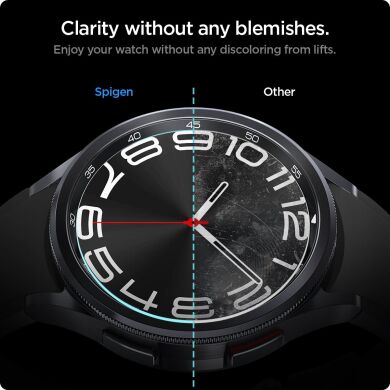 Комплект защитных стекол Spigen (SGP) Screen Protector EZ Fit Glas.tR (FW) для Samsung Galaxy Watch 6 Classic (43mm)