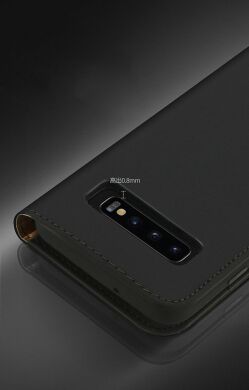 Кожаный чехол DUX DUCIS Wish Series для Samsung Galaxy S10 Plus (G975) - Black
