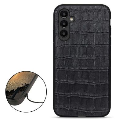 Кожаный чехол UniCase Croco Skin для Samsung Galaxy A14 (А145) - Black