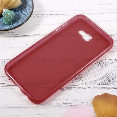 Силиконовый (TPU) чехол Deexe Soft Case для Samsung Galaxy A7 2017 (A720) - Red