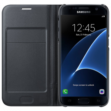 Чохол LED View Cover для Samsung Galaxy S7 (G930) EF-NG930PBEGRU - Black