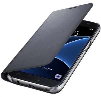 Чехол LED View Cover для Samsung Galaxy S7 (G930) EF-NG930PBEGRU - Black