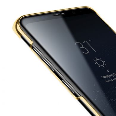 Пластиковый чехол BASEUS Glitter Series для Samsung Galaxy S9 (G960) - Gold