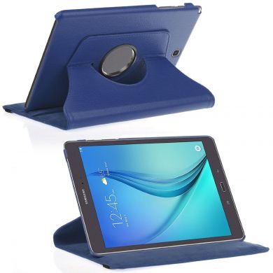 Вращающийся чехол Deexe Rotation для Samsung Galaxy Tab A 9.7 (T550/551) - Dark Blue