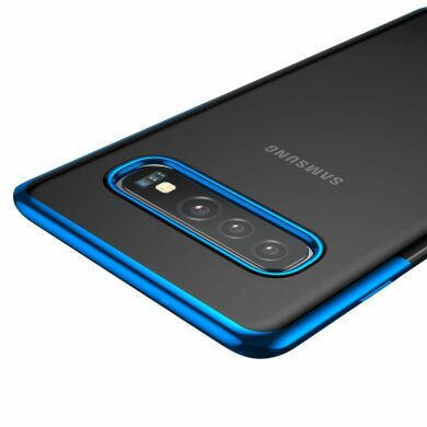 Силиконовый (TPU) чехол BASEUS Shining Series для Samsung Galaxy S10 (G973) - Blue