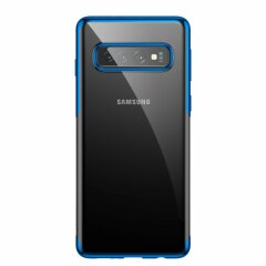 Силіконовий (TPU) чохол BASEUS Shining Series для Samsung Galaxy S10 (G973) - Blue