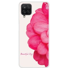 Силиконовый (TPU) чехол Deexe Life Style для Samsung Galaxy A12 (A125) / A12 Nacho (A127) / M12 (M127) - Rose Flower