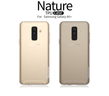 Силиконовый (TPU) чехол NILLKIN Nature TPU для Samsung Galaxy A6+ 2018 (A605) - Grey