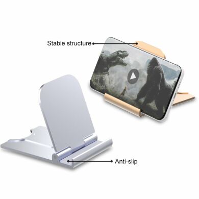 Универсальная подставка Deexe Stand Holder для смартфонов и планшетов - Gold