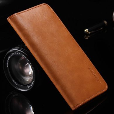Универсальный чехол-портмоне FLOVEME Retro Wallet для смартфонов - Light Brown