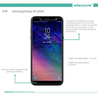 Защитное стекло NILLKIN Amazing H для Samsung Galaxy A6 2018 (A600)