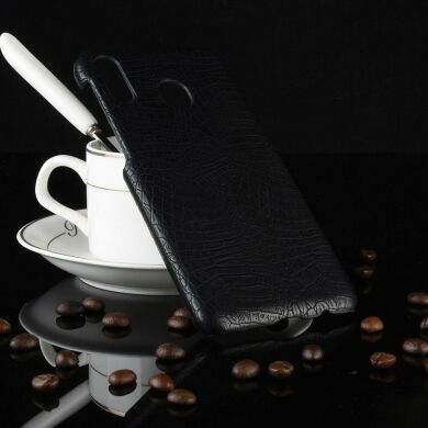 Защитный чехол Deexe Croco Style для Samsung Galaxy A40 (А405) - Black