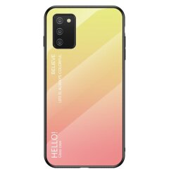 Защитный чехол Deexe Gradient Color для Samsung Galaxy A02s (A025) - Yellow / Pink